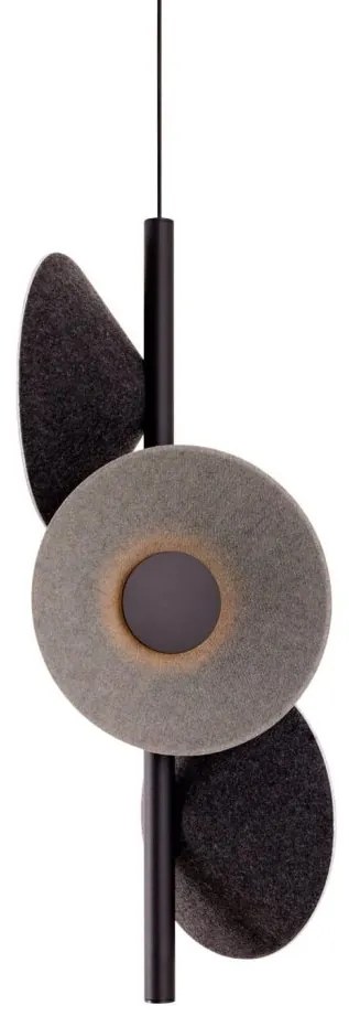 Lustra/Pendul LED design decorativ Puro negru/gri