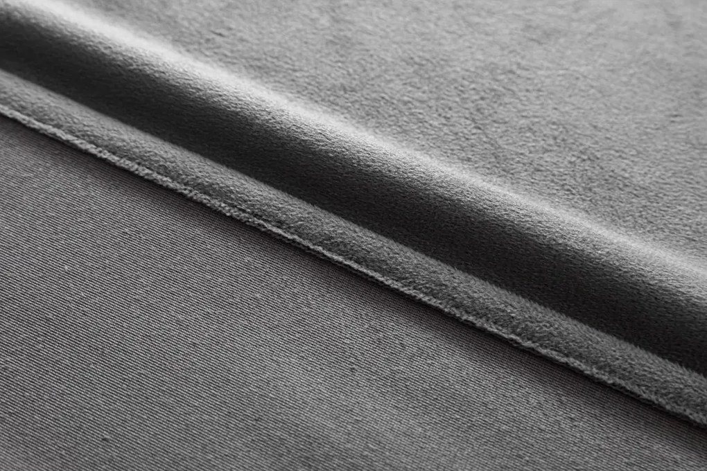 Draperie opaca DREAM VELVET 140x250 cm, gri inchis Agatat: Inele metalice