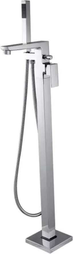 Baterie cada - dus freestanding Invena Paros crom lucios