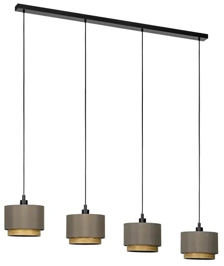 Lustră pe cablu Eglo 390121 MARCHENA 4xE27/40W/230V maro