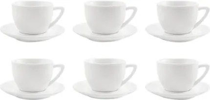 Set de 6 cesti de ceai cu farfurie