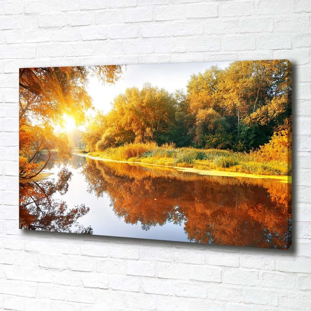 Print pe canvas Râu în toamna