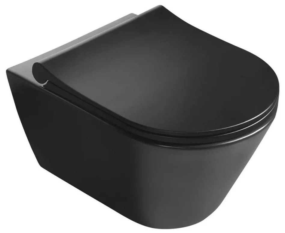 Sapho - Vas WC suspendat AVVA ceramică/negru