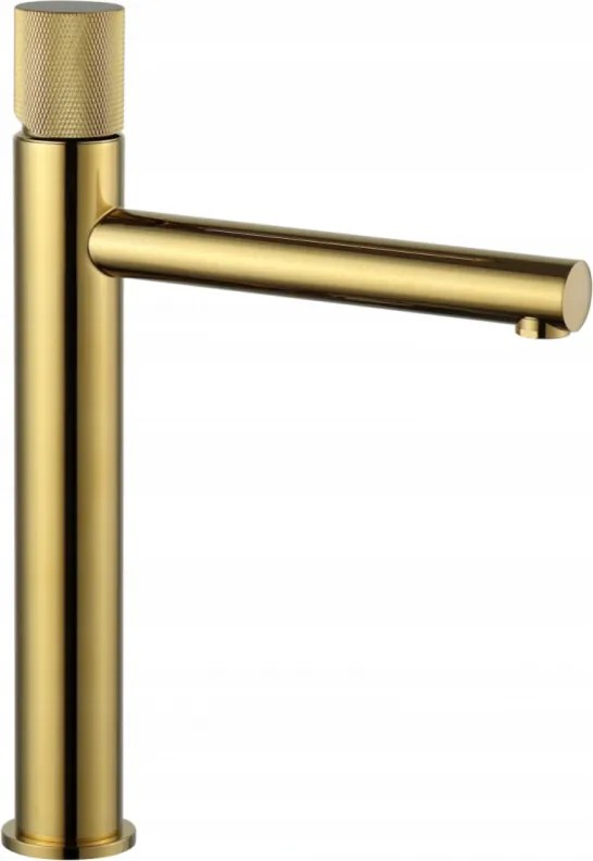 Mexen Elba One Baterie înaltă pentru chiuvetă, aurie - 74111-50