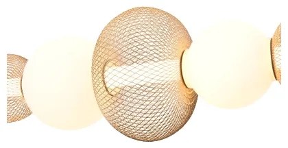 Zuma Line MD2596-5B-3BGT - Lustră LED suspendată SARR pe cablu, 27W/230V, 3000-5700K, auriu + telecomandă