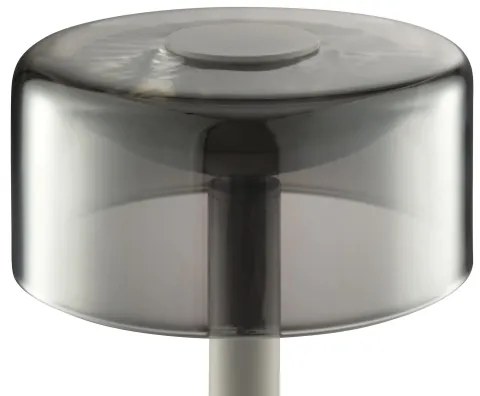 Brilliant RAZOR - lampă de masă LED tactilă, reglabilă, 2,5W/5V, 2700K, IP44, gri