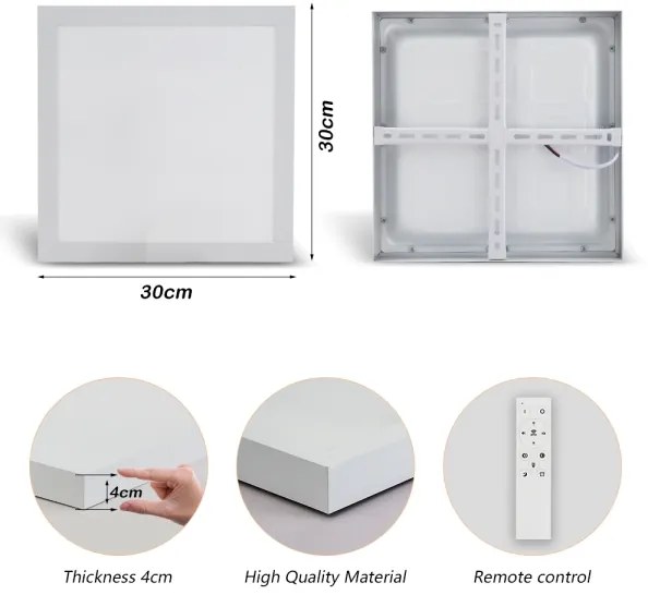 Brilagi-LED Lampă de baie dimabilă FRAME SMART LED/24W/230V IP44 alb + telecomandă