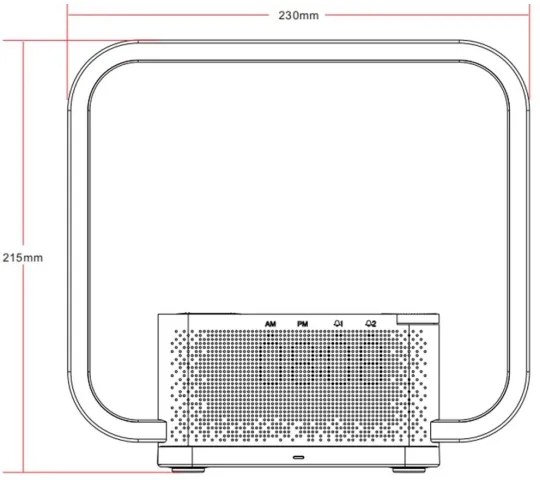 Lampă LED dimabilă de masă cu ceas deșteptător și încărcare Qi Immax 08994L 18W/230V alb
