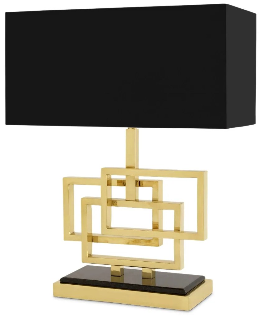 Veioza, lampa de masa eleganta, clasica, finisaj brass, Windolf 109626 HZ