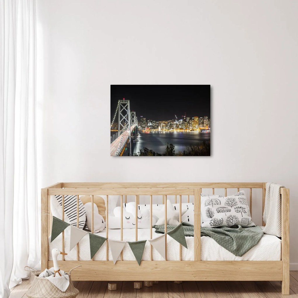 Tablou cu podul Brooklin și New York (70x50 cm)