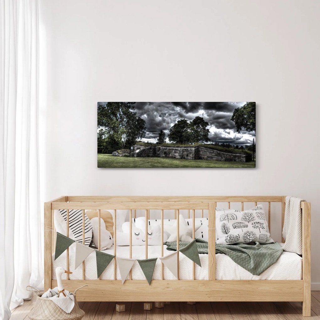 Tablou cu cerul întunecat (120x50 cm)