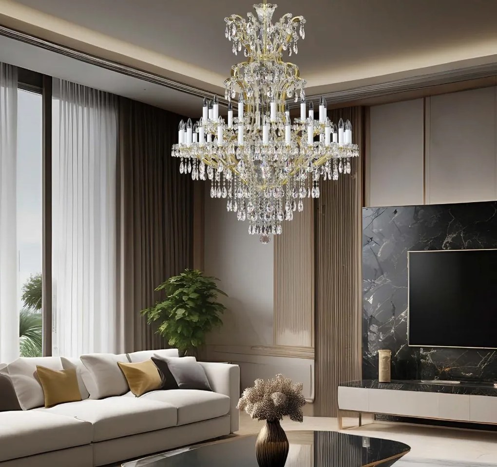 Candelabru Cristal Bohemia Exclusive 36 brate MARIA TEREZIA 74