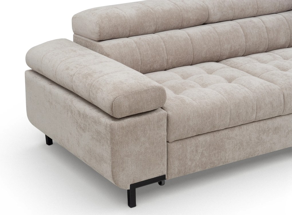 Canapea trei locuri cu funcție de dormit Tyrion - șenilă bej Vibe 08