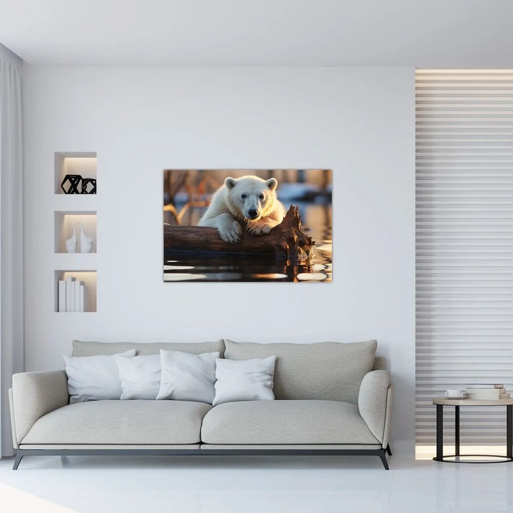Tablou - Ursul polar (90x60 cm)