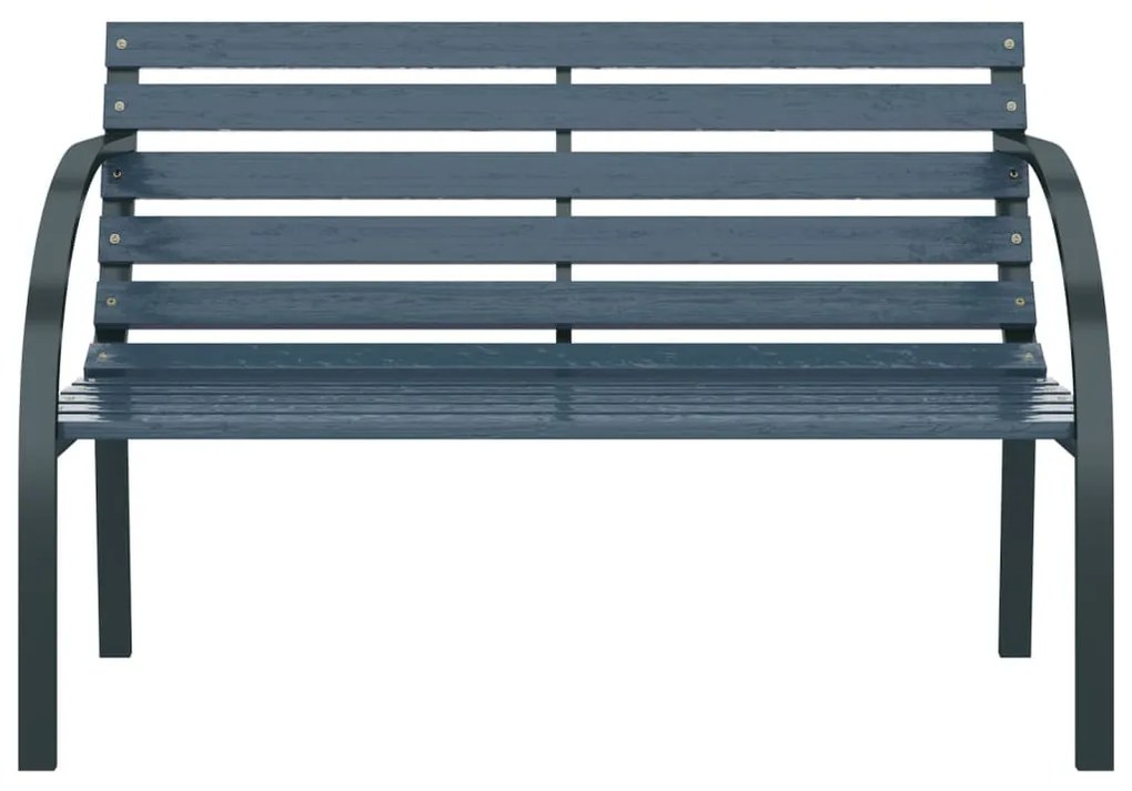 47936 vidaXL Bancă de grădină, gri, 120 cm, lemn