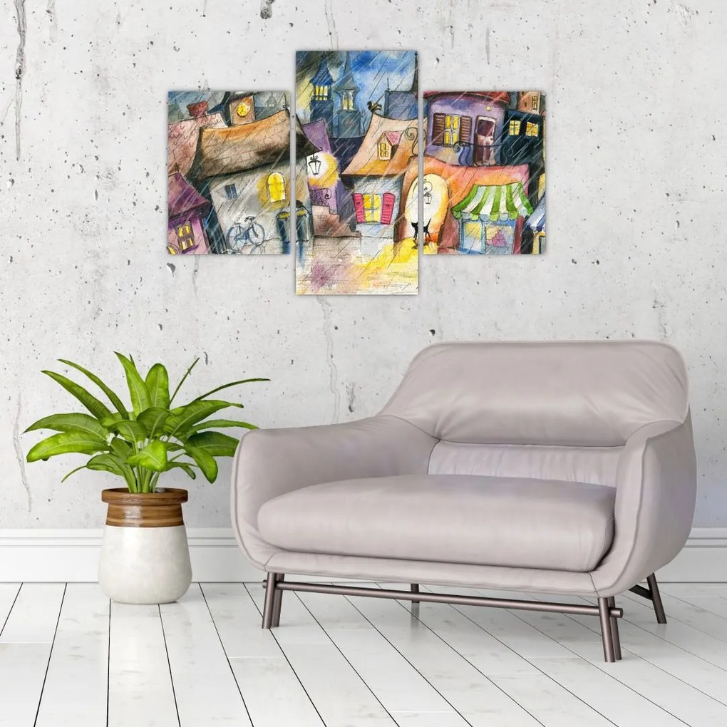 Tablou - Oraș western (90x60 cm)