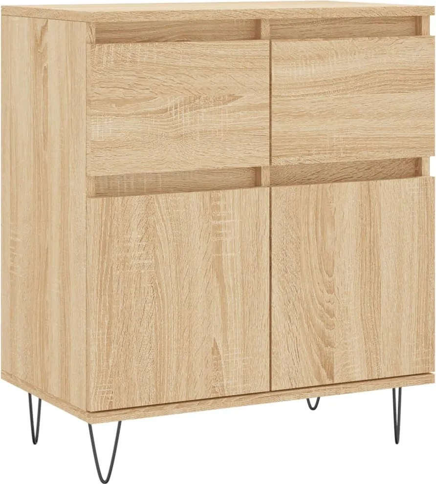 vidaXL Servantă, stejar sonoma, 60x35x70 cm, lemn prelucrat