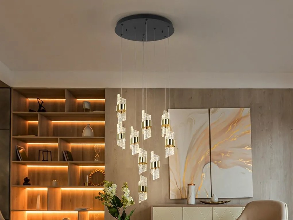 Lustra LED suspendata design elegant Iliada 9L