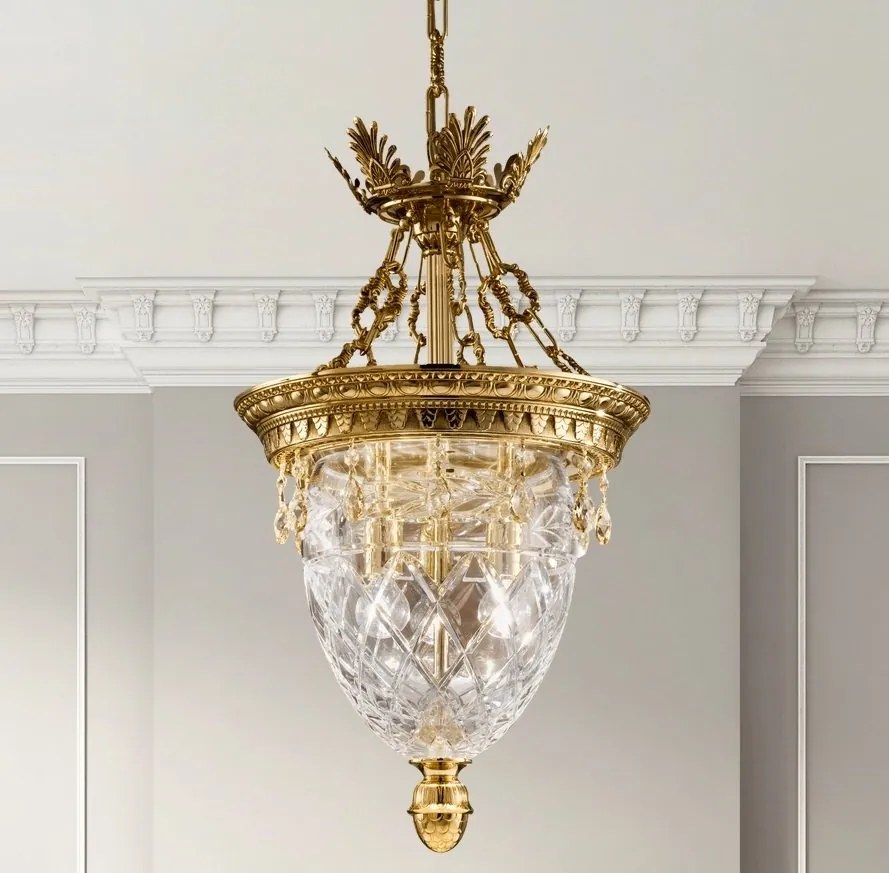 Lustra LUX realizata manual cu cristale Scholer Edgard, 40cm