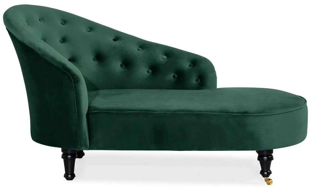 Sezlong living Diana Classic, Verde inchis, 151x82x81 cm