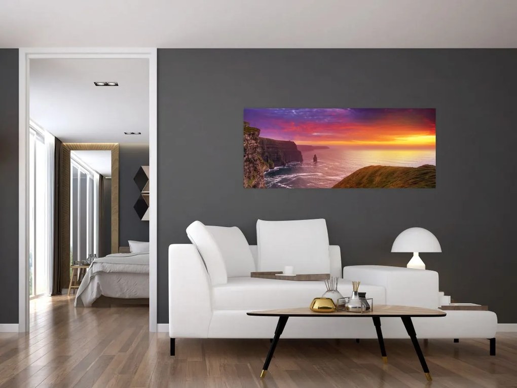Tablou - Stâncile din Moher (120x50 cm)