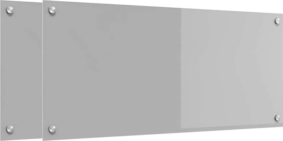 vidaXL Panou de bucătărie 2 pcs Gri deschis 90 x 40 cm