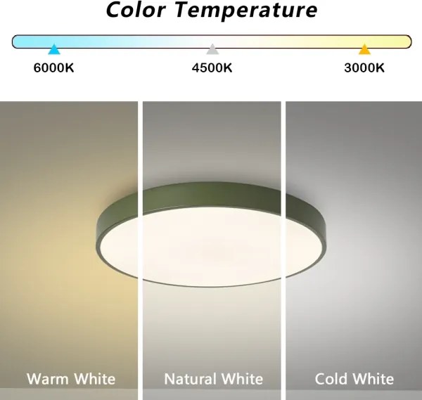 Brilagi - Plafonieră LED dimabilă POOL LED/36W/230V 3000-6000K 30 cm verde + telecomandă