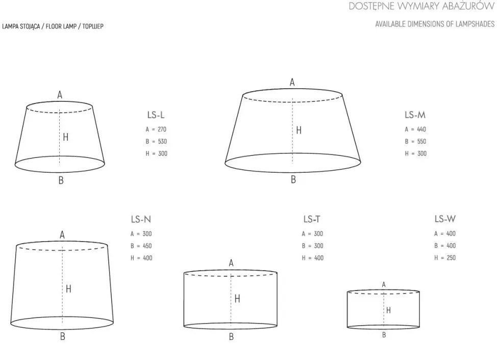 Lampa de podea LUX realizata manual LAURIA