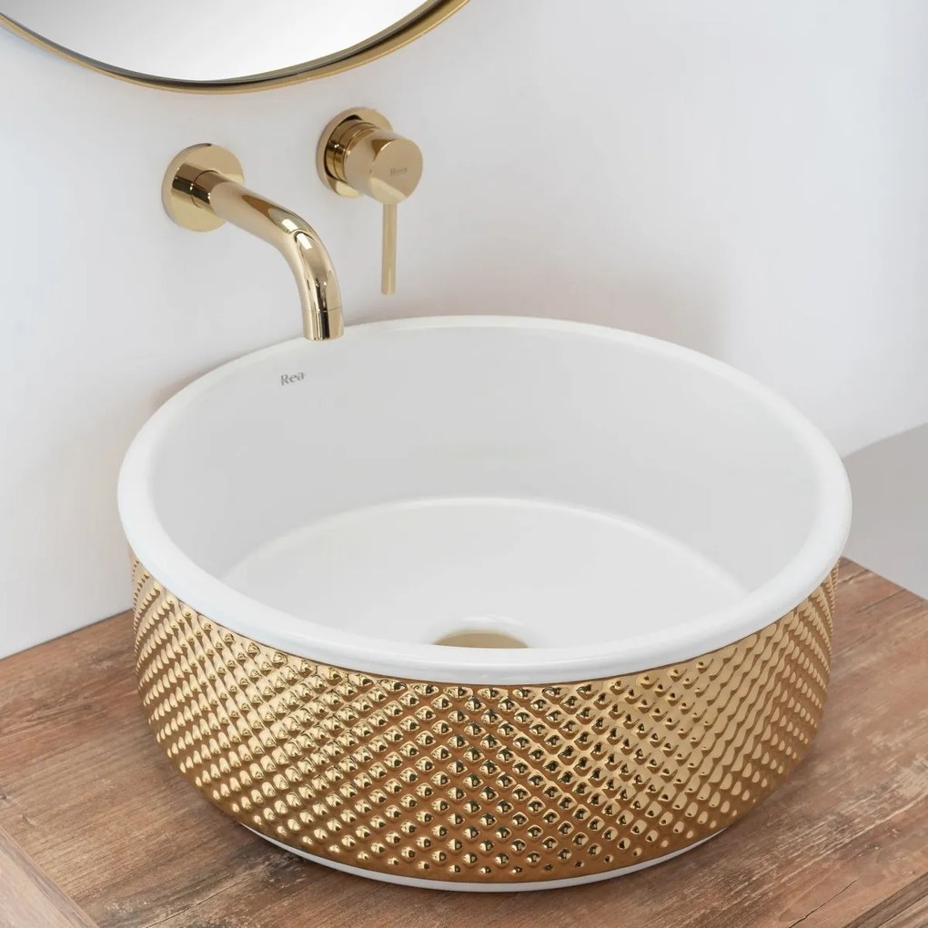 Lavoar Helen Gold ceramica sanitara - 42 cm