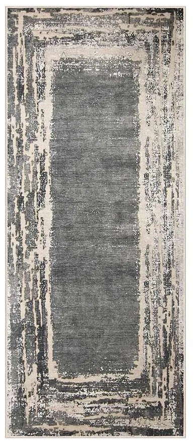 COVOR DE BUCATARIE ANTIDERAPANT OTEEA, DREPTUNGHIULAR, 80X200 CM, GRI, 60% BUMBAC