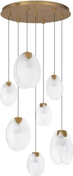 Lustra LED suspendata design decorativ SHELINA D-65cm