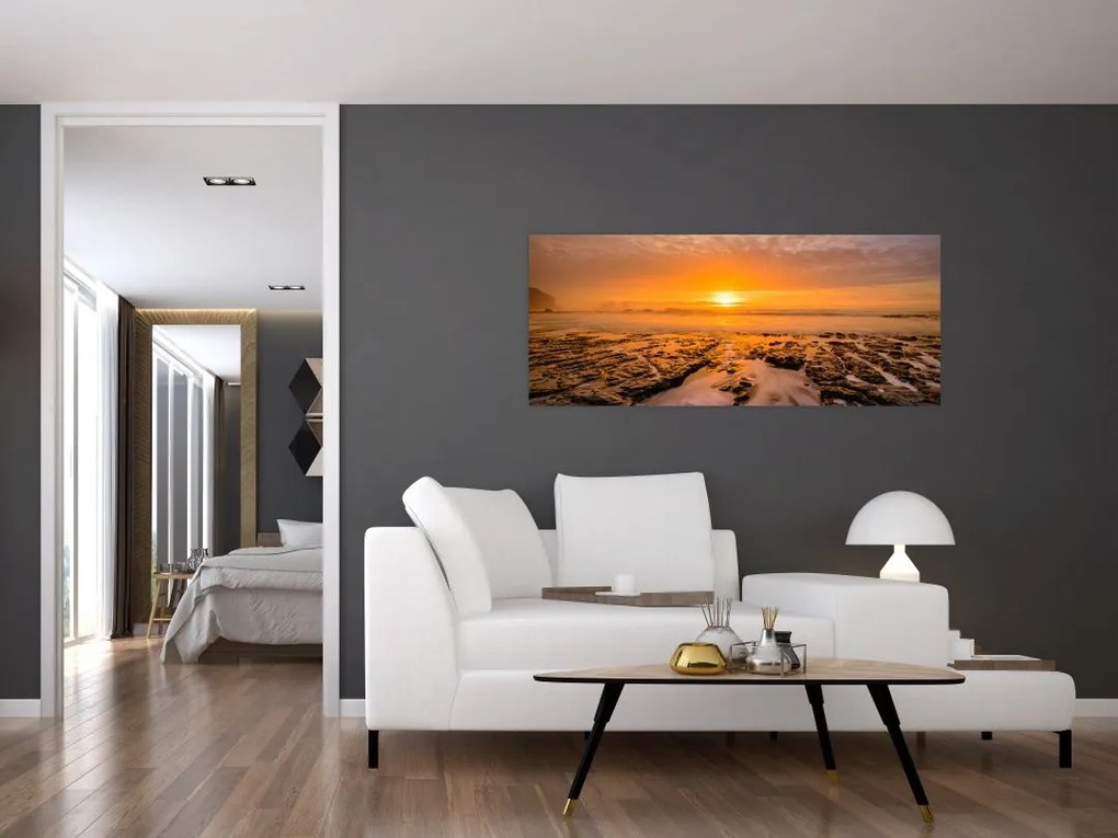 Tablou cu apus de soare (120x50 cm)