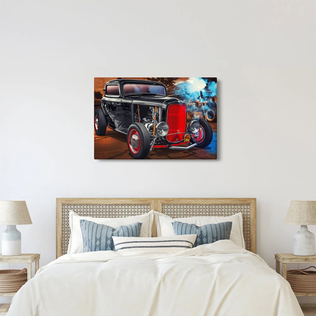 Tablou cu mașina veteran (90x60 cm)