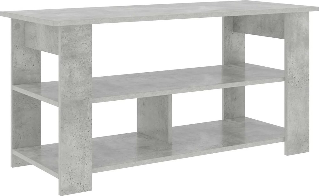 vidaXL Suport pentru TV Gri din beton 100 x 40 x 50 cm