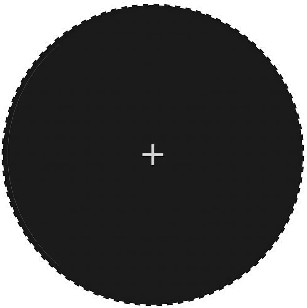 vidaXL Podea de trambulină rotundă de 4,57 m, negru, material textil