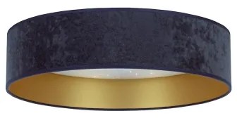 Plafonieră LED VELVET STAR LED/24W/230V d. 40 cm albastră/aurie Brilagi