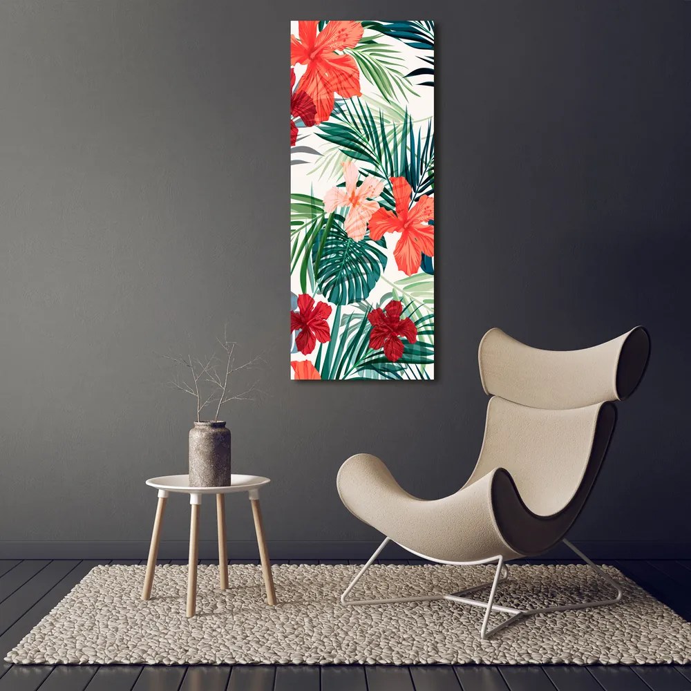 Tablou sticlă Flori Hawaii