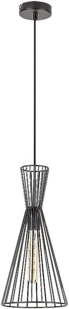 Rabalux Leandros lampă suspendată 1x60 W negru 72005