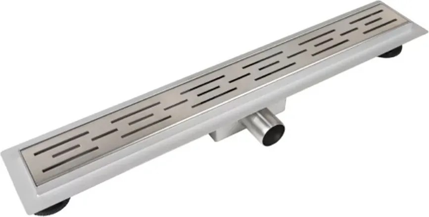 Set rigola pentru dus plus capac 70 cm Balneo Decor Next Stripes inox periat