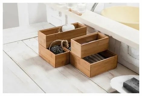 Compactor Organizator depozitare Bamboo Box L, 22,5 x 15 x 6,5 cm