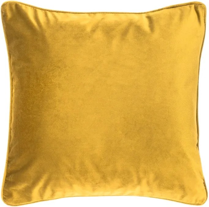 Pernă Tiseco Home Studio Velvety, 45 x 45 cm, galben