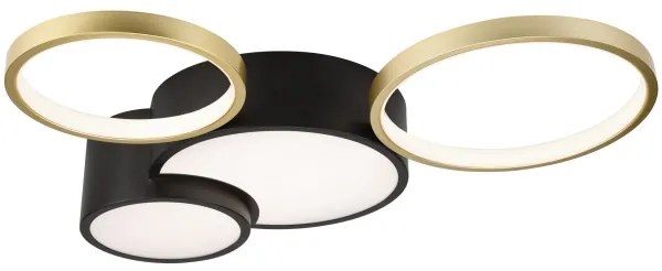 Plafonieră dimabilă ALIZEE LED/30W/230V 3000-6500K negru/auriu