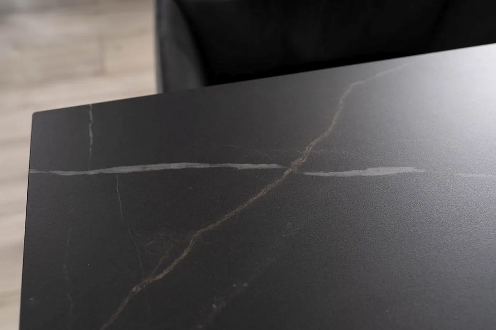 Masa extensibila Westin Ceramic Sahara negru/negru mat L160-240 cm