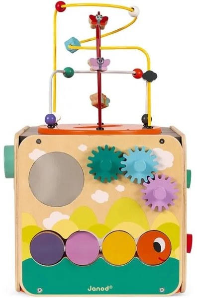 Janod - Cub interactiv cu labirint MULTI ACTIVITY