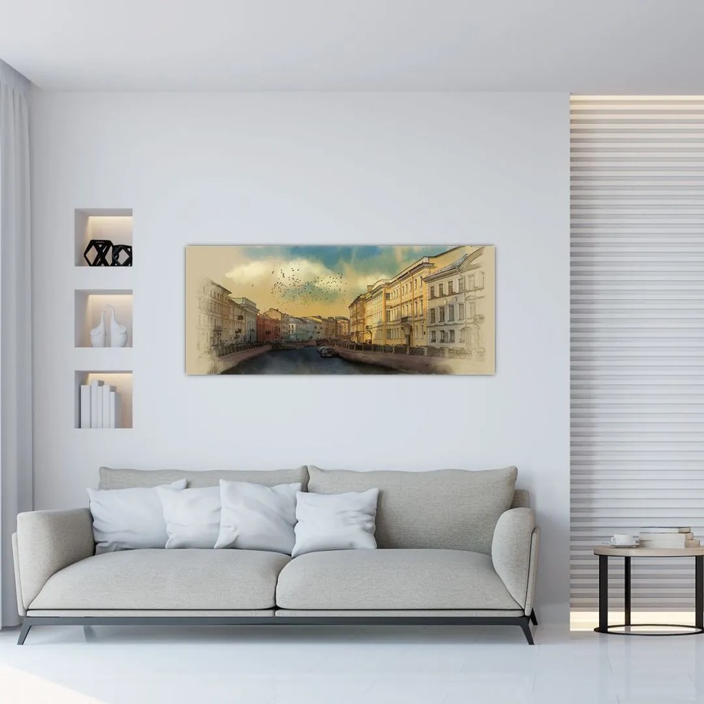 Tablou - Râul Moyka, Sankt Petersburg, Rusia (120x50 cm)