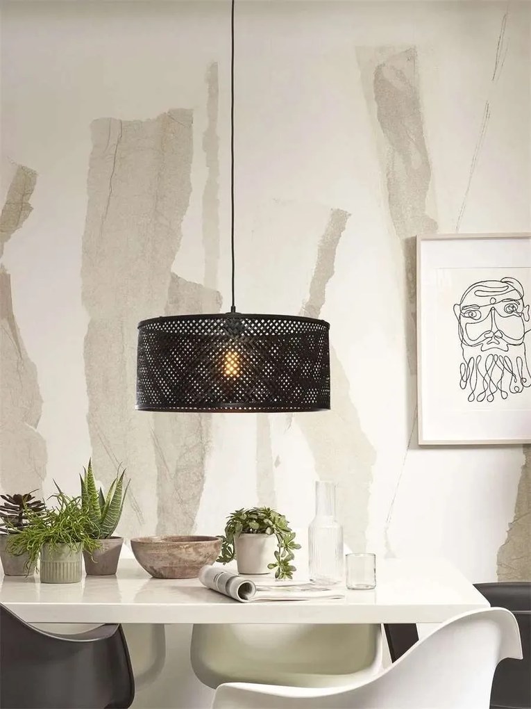 Lustra/Pendul eco din bambus Java 50x22, black