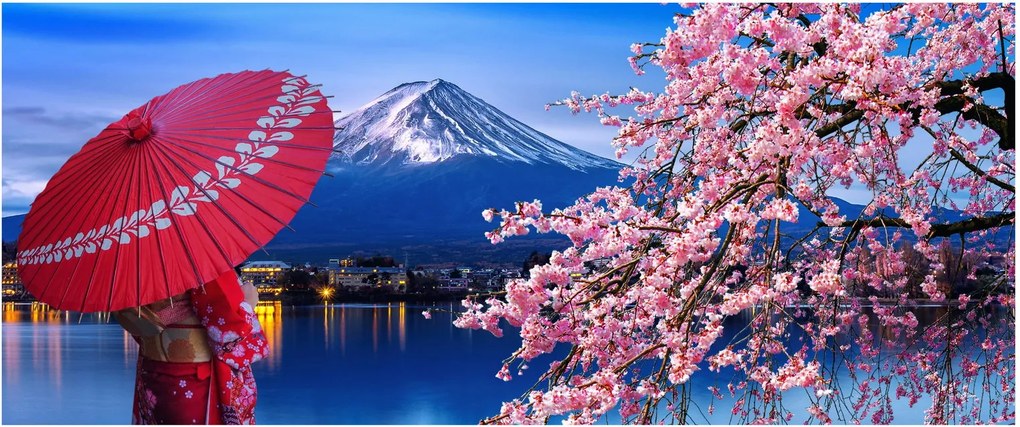 Tablou - cu privire la munte - Japonia (120x50 cm)