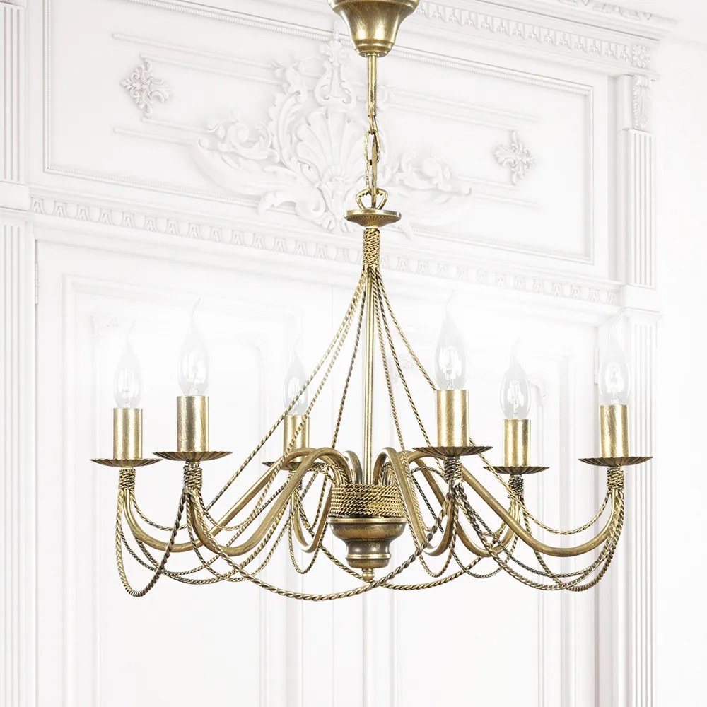 Candelabru Tori 6 Gold 170/6 Emibig Lighting, Clasica, E14, Polonia