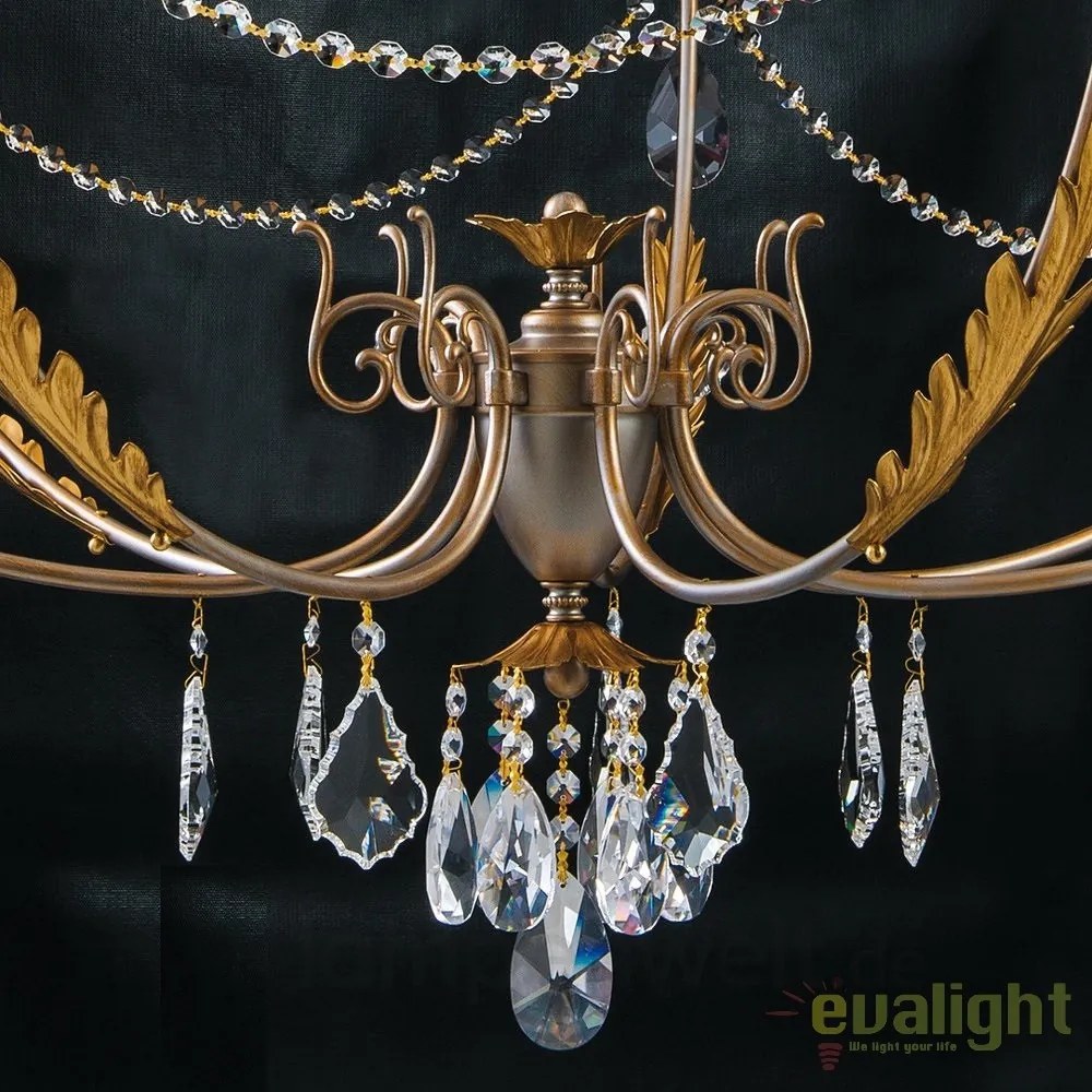 Candelabru LUX super elegant cu 7 brate Miramare LU 2406/7 OR