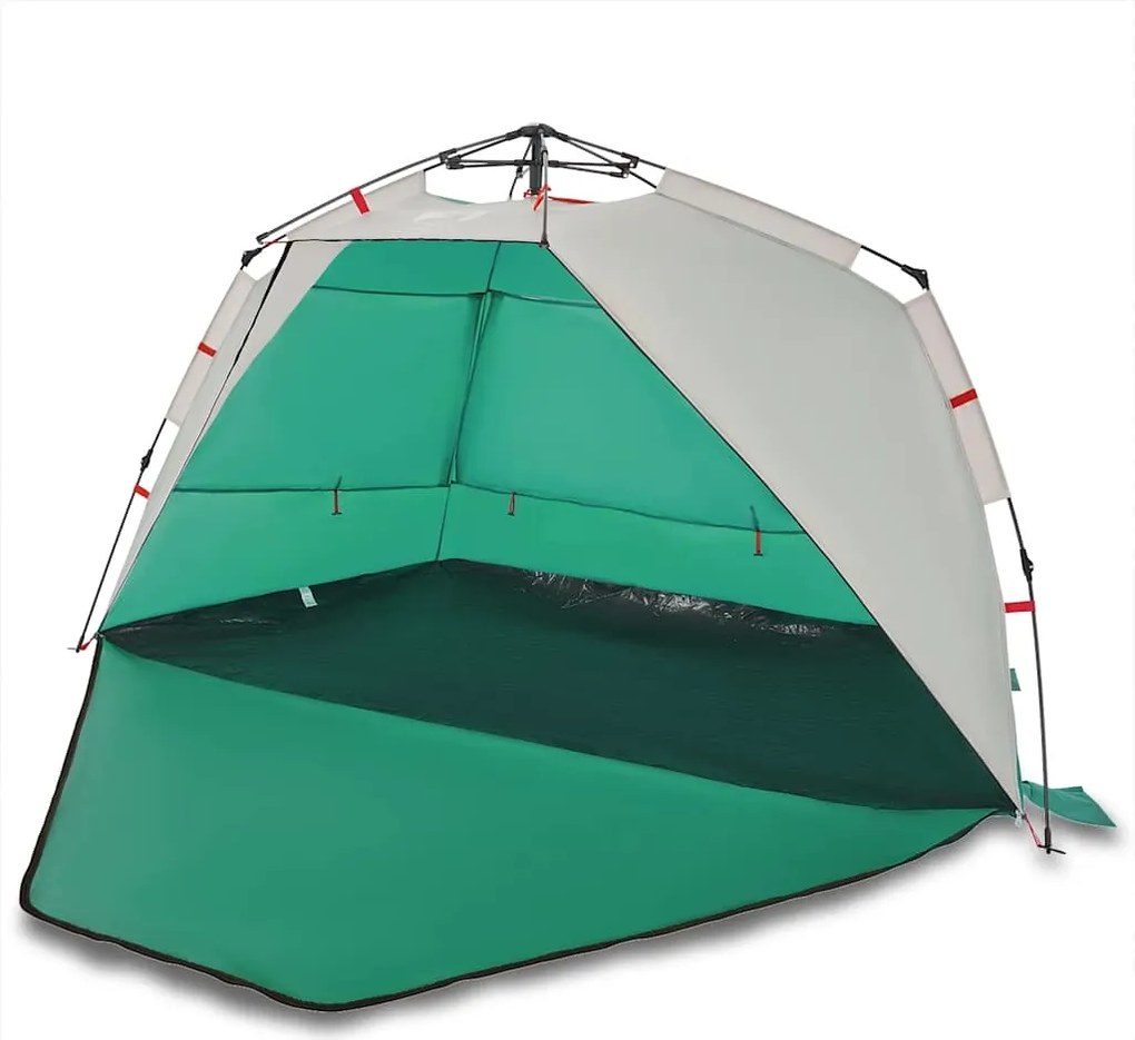 vidaXL Cort camping 3 persoane verde marin impermeabil setare rapidă